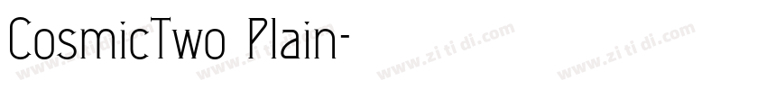 CosmicTwo Plain字体转换